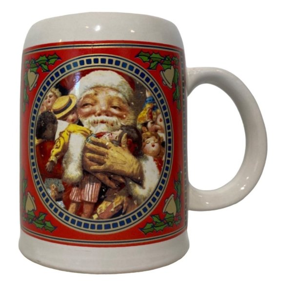 VINTAGE John Grossman The Gifted Line 'Merry Old Kris Kringle' Stein - Picture 1 of 3